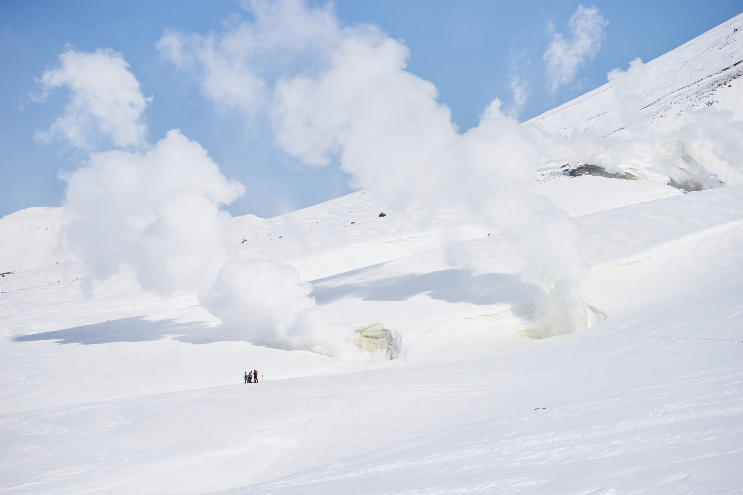 大雪山旭岳 冬の噴気孔